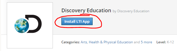 Install LTI App